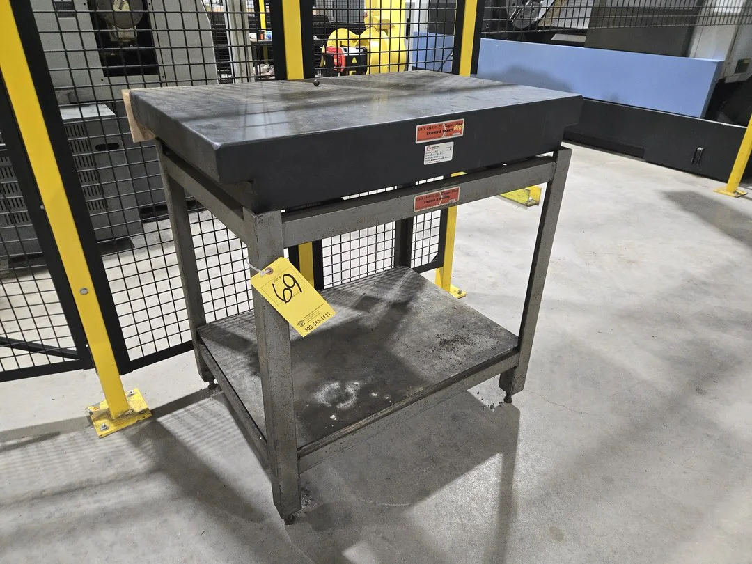 Brown and Sharpe Granite Inspection Table; 37"x36"x24", Granite Thickness 5"