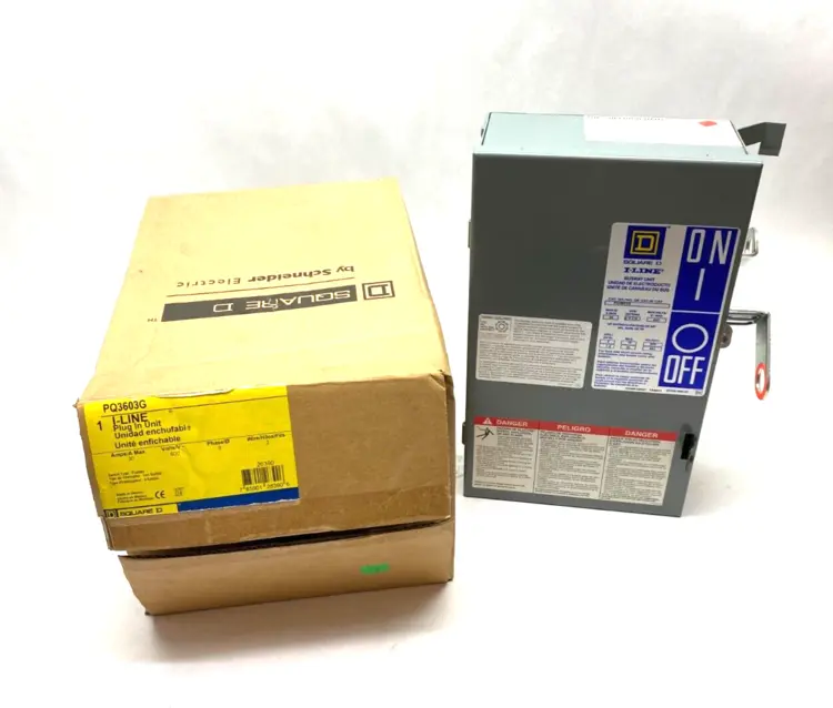Used SQUARE D I-LINE FUSIBLE BUSWAY PLUG-IN UNIT 3-PHASE 30A 600V Connector Accessories | Maverick Industrial Sales #1102738