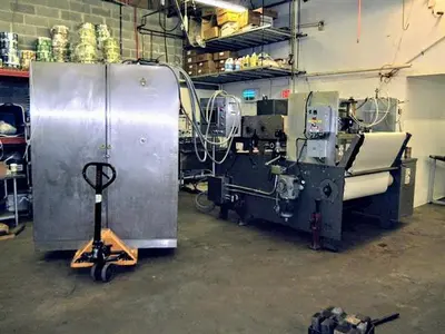 APV 48" TWO ROLL EXTRUDER WITH ULTRASONIC GUILLOTINE CUTTER