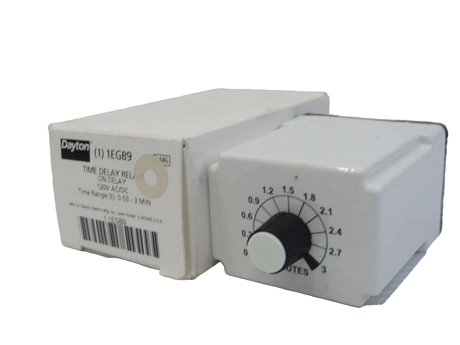 NEW DAYTON 1EGB9 TIME DELAY RELAY 120V AC/DC
