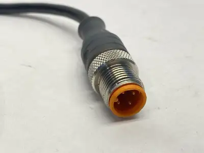 RST 4-RKT 4-295/3M | Lumberg  Double Ended Cordset M12 4-Pin Male to Female 3m - Used
