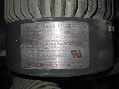 200 CFM Conair Vacuum Blower With Controls