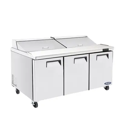 New | in-Stock Atosa New Atosa MSF8308GR — 72″ Refrigerated Mega Top Sandwich Prep. Table 115V Food Prep Tables Illinois US | Falcon Restaurant Supply #1375673