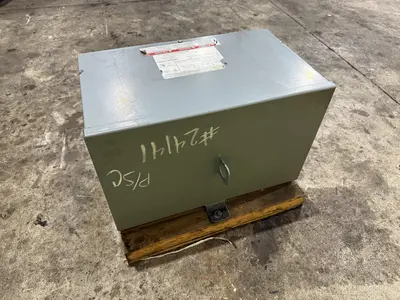 9 KVA SQUARE D ELECTRICAL 3 PHASE TRANSFORMER 480 DELTA <-> 208Y/120 VOLT: YOBRO #24141