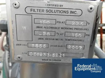 USED FSI 4" FSI Basket Filter, S/S, 150#