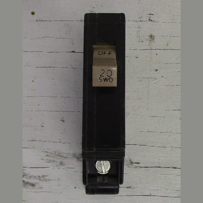 Cutler Hammer 1 Pole 20 Amp Type CH Push-in Breaker