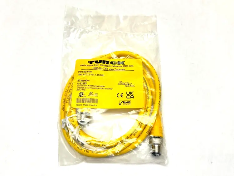 New | in-Stock Turck RKC 4.4T-1.5-RSC 4.4T/S101, U-32295 Cable & Wire Michigan US | Maverick Industrial Sales #1390933