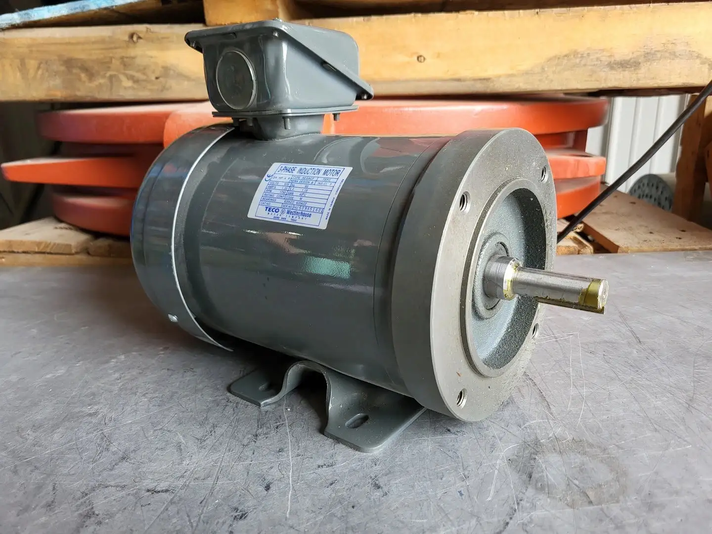 3/4 hp, 575 volts, 1750 rpm, Electric Motor
