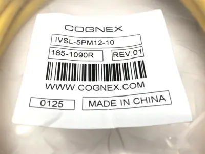 New | in-Stock Cognex Rev. 01 External Lighting Connector Cable M12 10m 185-1090R Cable & Wire Michigan US | Maverick Industrial Sales #1391302