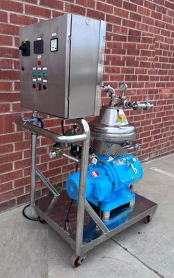Alfa-Laval MAPX 205 sanitary separator skid, 316SS.