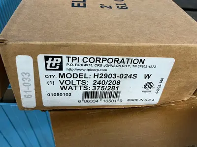 Used TPI CORPORATION H2903024S   W Heaters Ohio US | HGR 24 #1286747