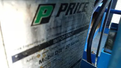 USED PRICE ENGINEERING 3 HP HYDRAULIC POWER PACK