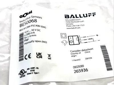 New | in-Stock Balluff BES M12MI-PSC40B-S04G Proximity Sensors Michigan US | Maverick Industrial Sales #1460536