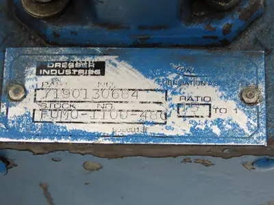 Leeson 844412N1 Gearmotor 15:1 Ratio 37-115rpm 460V 3PH U48CZ 30-min 1/2"Shaft