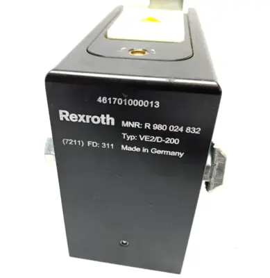 Used BOSCH REXROTH STOP GATE DAMPER TYP: VE2/D-200 Parts (Hydraulics and Pneumatics) | Maverick Industrial Sales #1120158