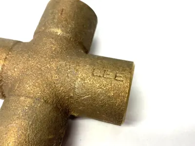 USED LEE 1-1/8" CROSS SOLDER ADAPTER FITTING