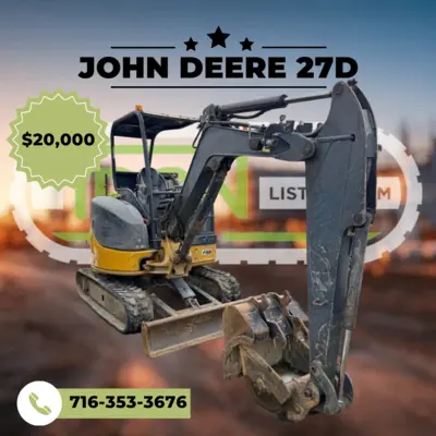JOHN DEERE 27D Mini Excavator | Iron Listing (1)