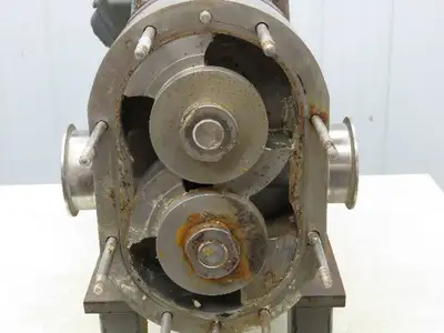 Waukesha SPX 130 Positive Displacement Sanitary Pump 3" Tri-Clamp 5Hp 230/460V