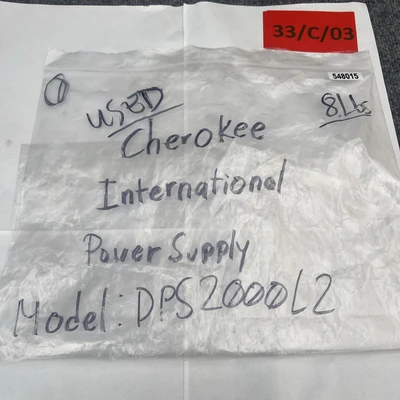 Used Cherokee International DPS2000L2 Misc Industrial Equipment California US | Davliegogo LLC #1730169