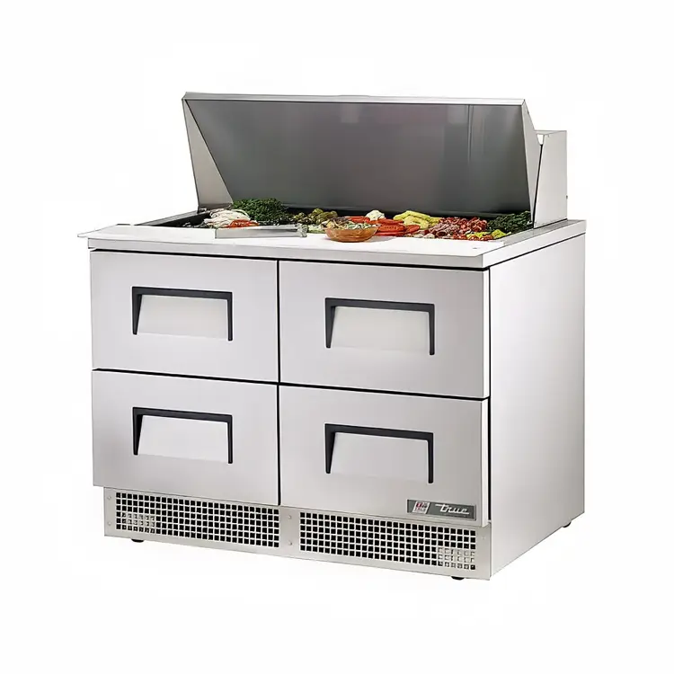 Used True TFP-48-18M-D-4-HC Food Prep Tables Illinois US | Falcon Restaurant Supply #1374340