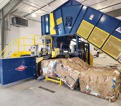 USED EXCEL 2R9 TWO RAM HORIZONTAL BALER