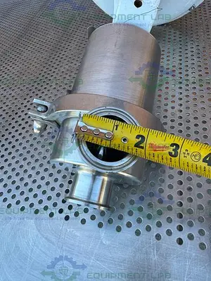 USED BAUMANN 54-84161S TRI CLAMP SANITARY CONTROL VALVE 1 1/2", 5-15 PSI