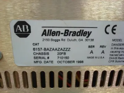 Allen Bradley 6157-BAZAAZAZZZ CRT Monitor Ser. A Used