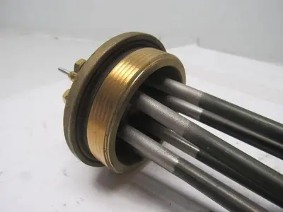 Brass 2-1/2" NPT Threaded Screw Plug Liquid Immersion Heater 240/400V 9000W