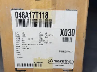 NEW MARATHON ELECTRIC 048A17T118D