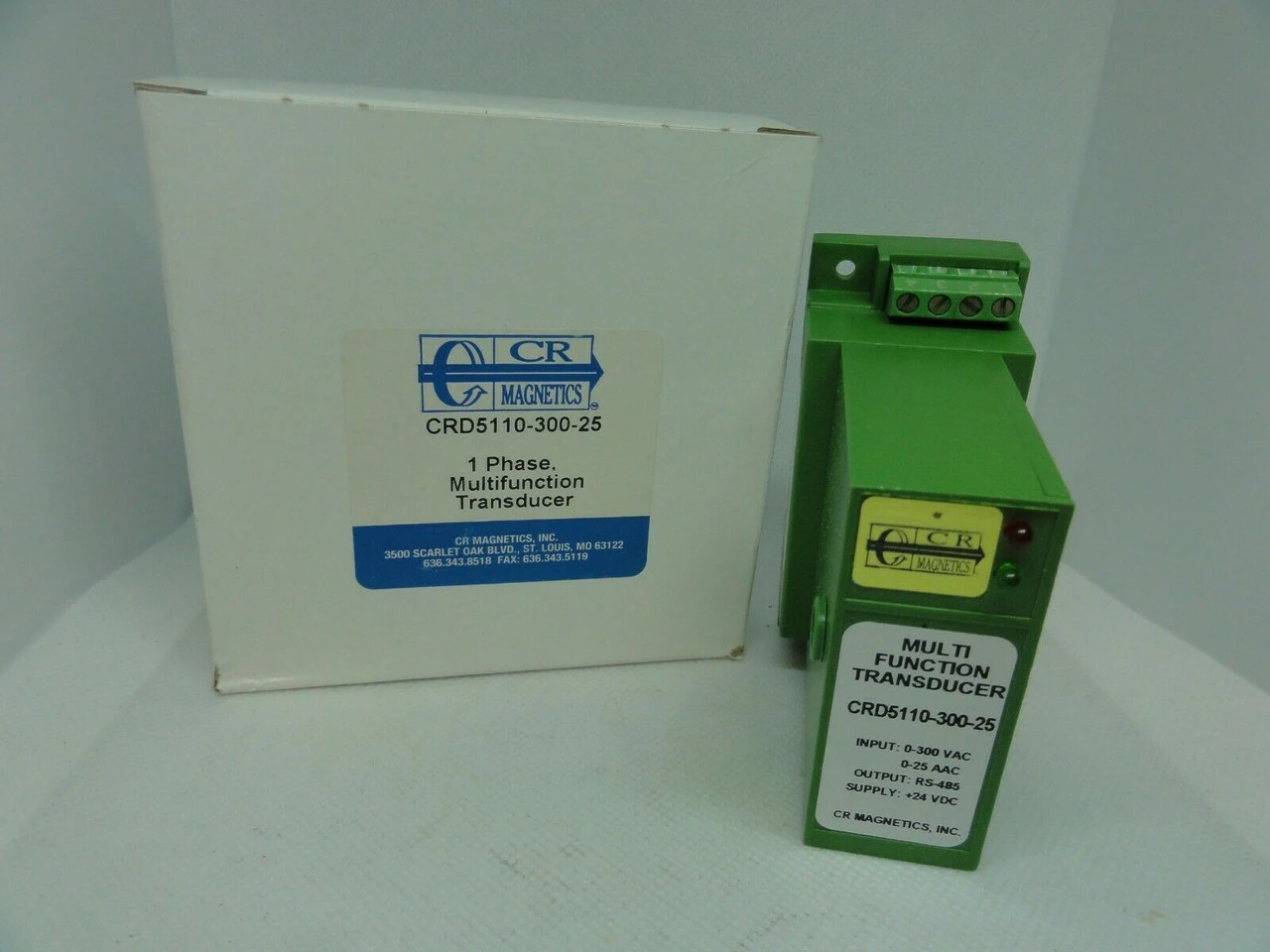 CR Magnetics CRD5110-300-25 Multi-Function Transducer, 0-300VAC, 0-25AAC *NEW*