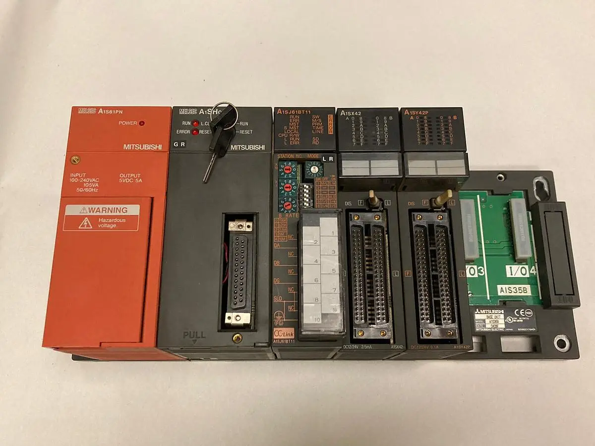 Used MITSUBISHI A1S61PN A1SHCPU A1SJ61BT11 A1SX42 A1SY42P Programmable Logic Controllers | Surplus Asset Holdings #1227107