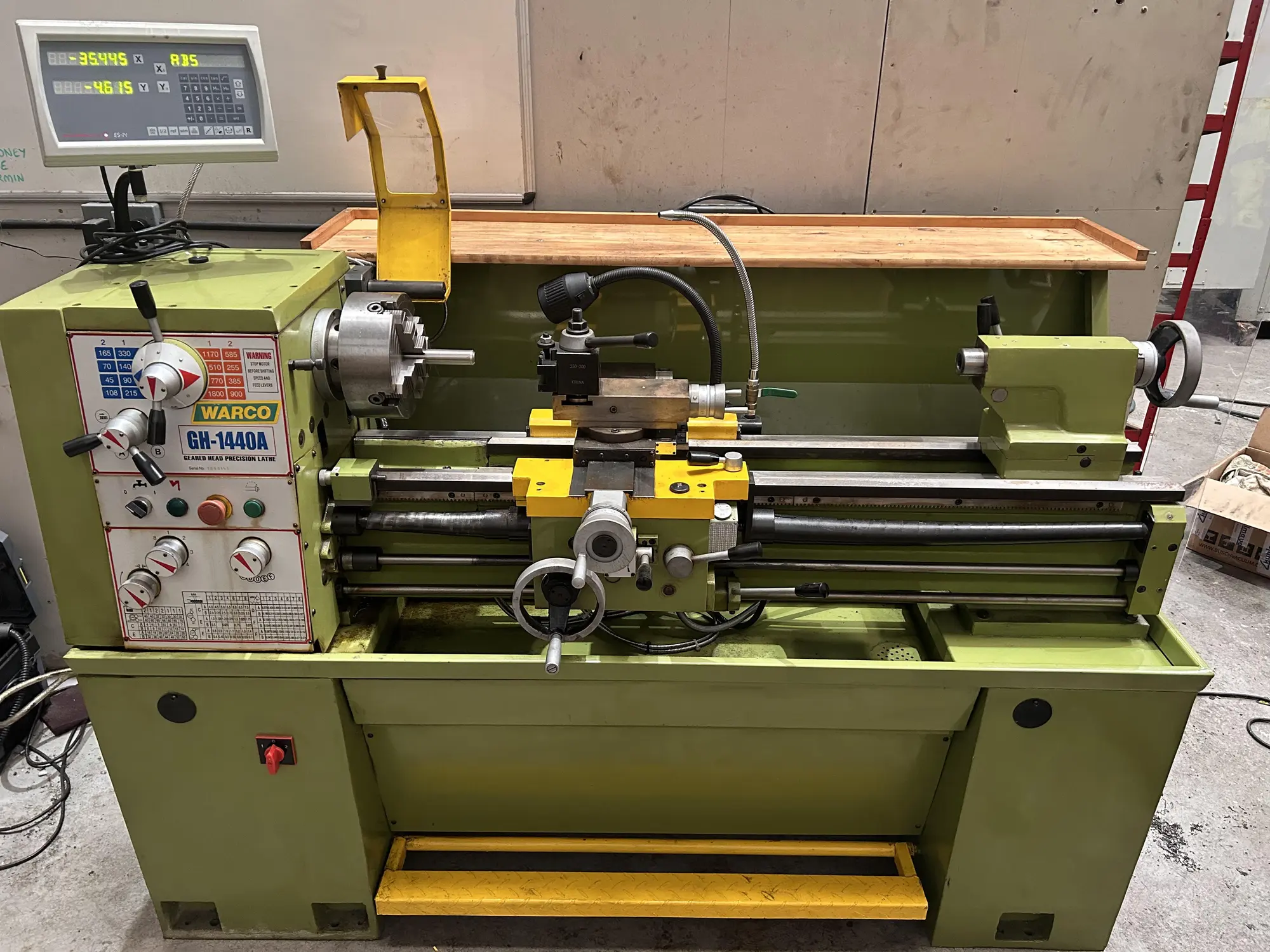 USED WARCO GH-1440A CENTRE LATHE