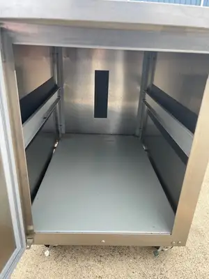 Used Taylor Used Taylor C706 - C709 Ice Cream Machine Stainless Cart with Door and Casters - SS278 Food, Restaurant, & Bakery Parts & Accessories Illinois US | Falcon Restaurant Supply #1375819
