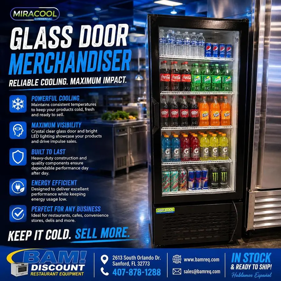 Used MIRA COOL MC300-V2 Display Refrigerators Florida US | BAM Discount Restaurant Equipment #1290500