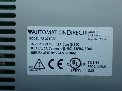 Used AUTOMATION DIRECT P232TD2P PLC Input & Output Ohio US | HGR 24 #1150828
