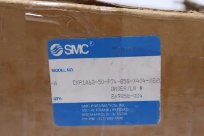 SMC CYLINDER MAX PRESS 250PSI CKP1A63-50-P74-85G-X404-X22US-A NEW STOCK 1666-A
