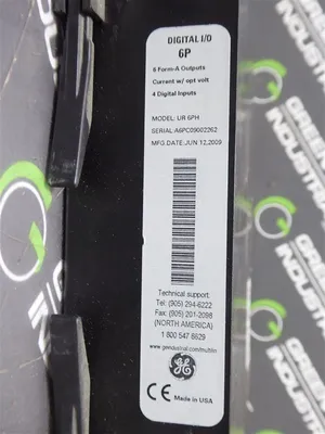 General Electric UR 6PH Multilin Digital I/O Module Used