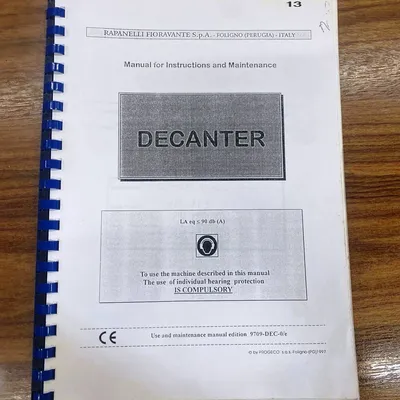 (2) Rapanelli 6000 ECO/G tricanter centrifuges, 316SS.