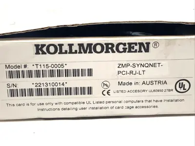 Used Kollmorgen Motion Control Drive Card ZMP-SYNQNET-PCI-RJ-LT Motion Controls Michigan US | Maverick Industrial Sales #1507945