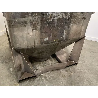 Used 1000 Liter (35 cu. Ft) IBC Matcon Stainless Steel Portable Tote Bin