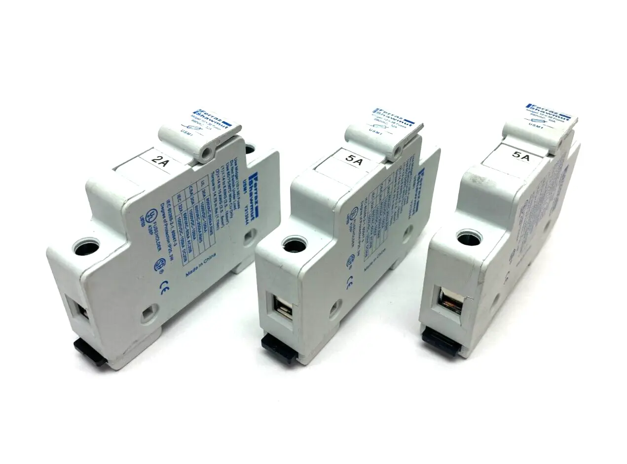 USED FERRAZ SHAWMUT ULTRASAFE MIDGET FUSE HOLDER