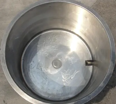 SPC6797  Mixer and Blender 100 gallon Ross change can Stainless Steel 39.25" inside diameter 27.5" inside height