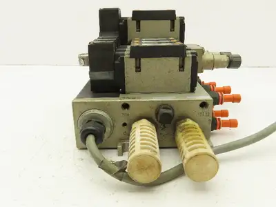 SMC NVFS3100-5FZ  5-Station Pneumatic Manifold with 24VDC Solenoid Valves