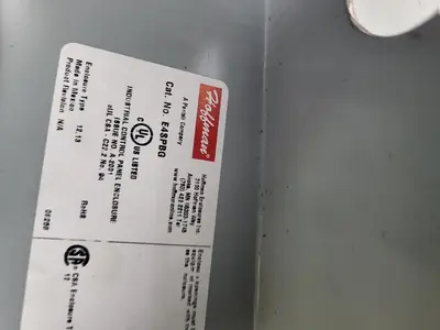 USED HOFFMAN HOFFMAN E4SPBG SEALED ENCLOSURE BOX 6" X 7" X 2-3/4"