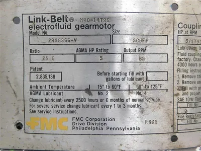 USED LINK-BELT TBFC