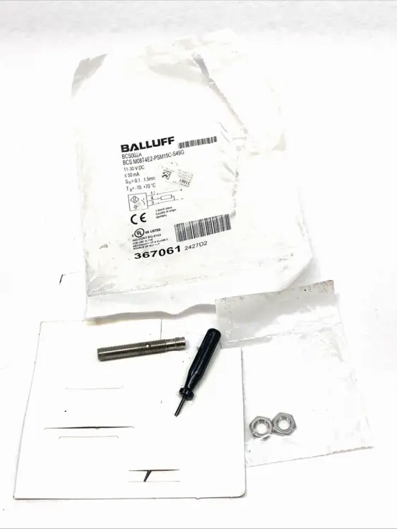 Used BALLUFF CAPACITIVE PROXIMITY SENSOR M8 M08T4E2-PSM15C-S49G Proximity Sensors | Maverick Industrial Sales #1100502