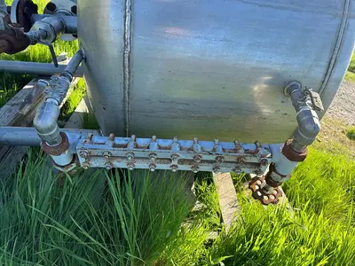 Tank, 100 Gallon, Stainless Steel, Dish Top & Bottom, 36" x 24" #S745488