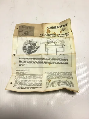 Formsprag FSR-6/.750 LH General Purpose Overrunning Backstopping Clutch