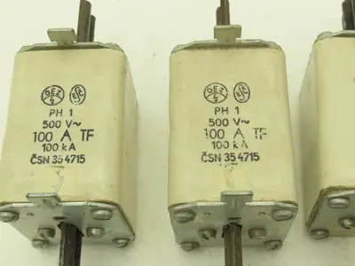 CSN354715 Fuse 100A TF High Speed 500V 100kA Lot of 9