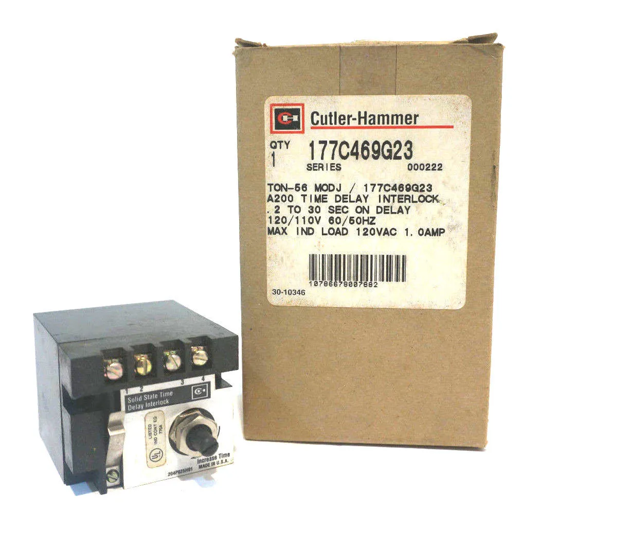 NEW CUTLER HAMMER 177C469G23 TIME DELAY
